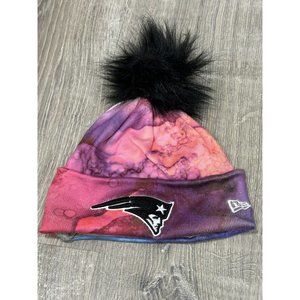 New Era New England Patriots NFL Crucial Catch Intercept Cancer Tie Dye Knit C27